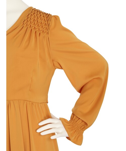 jouetie（ジュエティ）の「スモッキングワンピース（ワンピース/ドレス・レディース・ブラック/レッド/イエロー）」の11枚目の写真