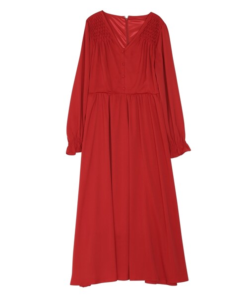 jouetie（ジュエティ）の「スモッキングワンピース（ワンピース/ドレス・レディース・ブラック/レッド/イエロー）」の3枚目の写真