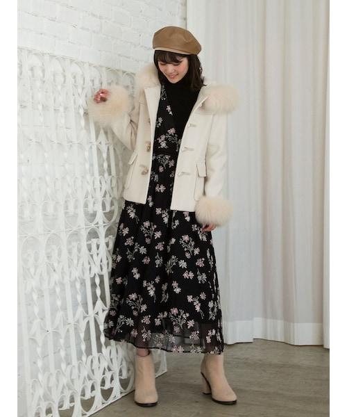 MERCURYDUO（マーキュリーデュオ）の「ファー付ダッフルコート