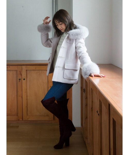 MERCURYDUO（マーキュリーデュオ）の「ファー付ダッフルコート