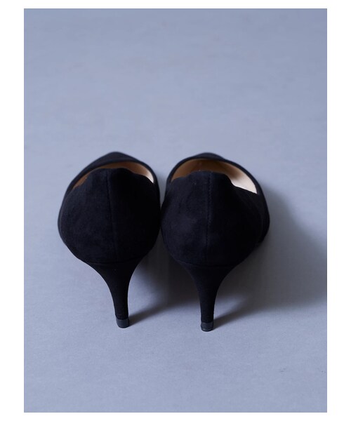 GARAGE OF GOOD CLOTHING（ガレージオブグッドクロージング）の「【予約商品】別注スウェードパンプス（シューズ・ブラック・35/36/37/38）」の3枚目の写真