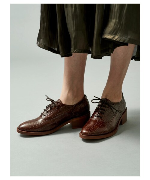 GARAGE OF GOOD CLOTHING（ガレージオブグッドクロージング）の「【予約商品】別注型押しレースアップシューズ（シューズ・ブラック/ブラウン・36/37/38）」の5枚目の写真