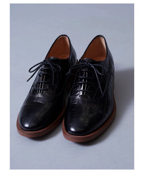 GARAGE OF GOOD CLOTHING（ガレージオブグッドクロージング）の「【予約商品】別注型押しレースアップシューズ（シューズ・ブラック/ブラウン・36/37/38）」の4枚目の写真