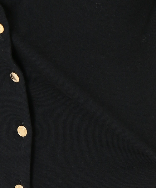 DEUXIEME CLASSE - FF30クルーネックカーディガン 黒 Deuxieme