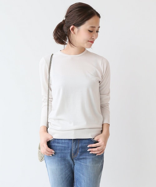 【極美品】ドゥーズィエムクラス　FF30 クルーネック オーバープルオーバー Deuxieme Classe(ドゥーズィエムクラス)の「FF30 クルーネック プル