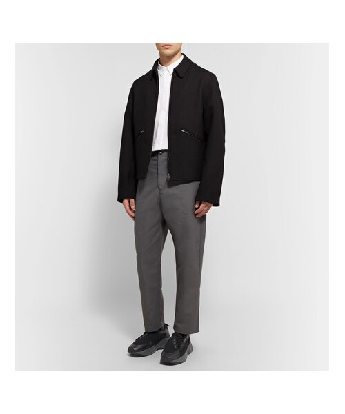 Acne Studios（アクネストゥディオズ）の「Acne Studios Sofiane Leather-Trimmed Suede Sneakers（スニーカー・メンズ・Black・EU42/EU45/EU43/EU44/EU46/EU41）」の5枚目の写真