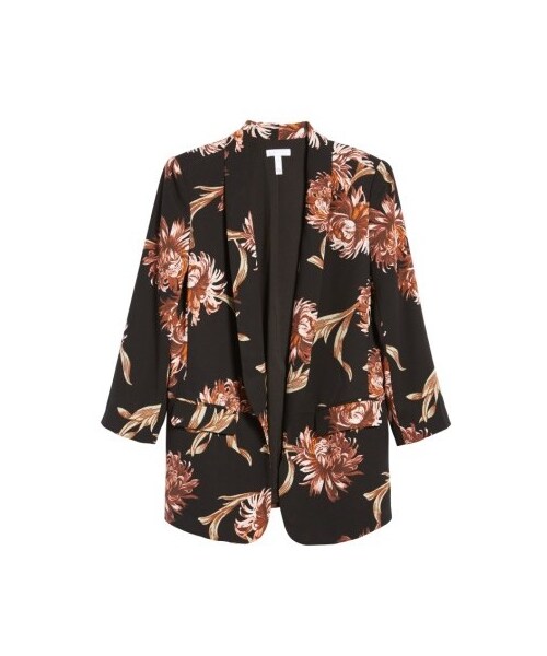 Leith   （-）の「Women's Leith Floral Print Blazer（テーラードジャケット・レディース・Black・XX-Large/Large/Medium/Small/X-Large/X-Small）」の4枚目の写真