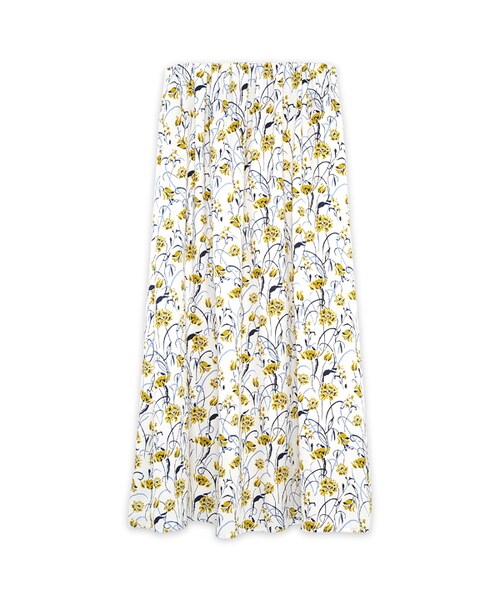 flower（フラワー）の「montage flower skirt ～ﾓﾝﾀｰｼﾞｭﾌﾗﾜｰｽｶｰﾄ（スカート・レディース・blue/white・FREE）」の2枚目の写真
