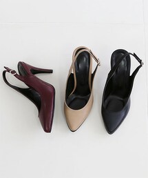 SOVOMALL | アースカラースリングバックパンプス(パンプス)