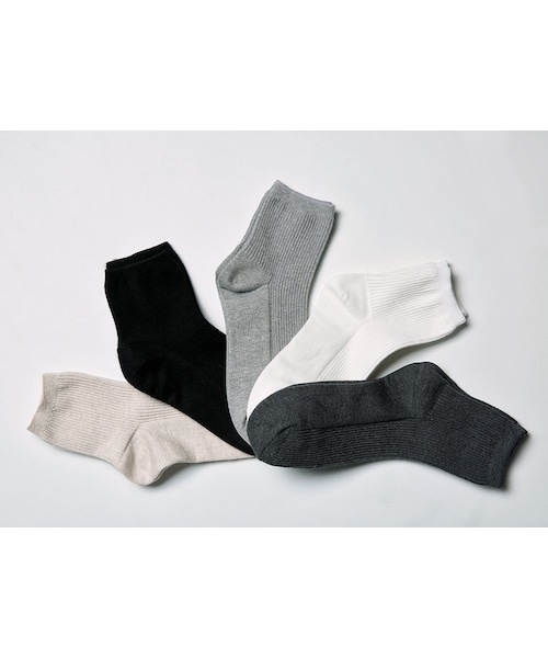 HOTPING（ホッピン）の「ベーシックリブソックス（その他・レディース・ブラック/ホワイト・フリーサイズ）」の2枚目の写真