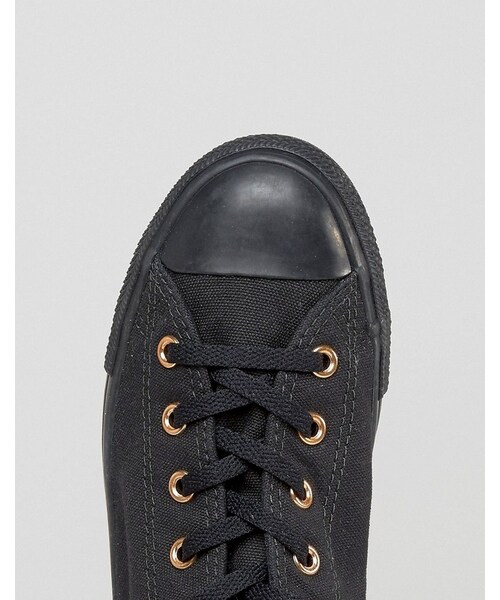 CONVERSE(コンバース)の「Converse Chuck Taylor All Star Dainty Sneakers In Black(スニーカー・レディース・Black・US 6.5/US 7.5/US 8.5/US 8/US 7/US 9/US 5.5/US 10.5/US 9.5/US 6/US 11/US 5/US 10)」の3枚目の写真