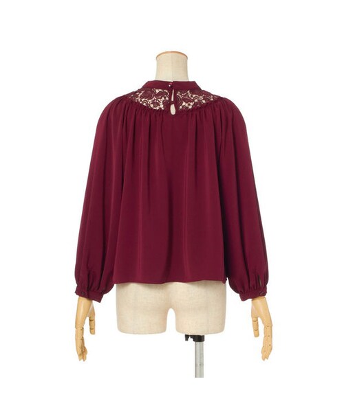 F i.n.t(フィント)の「ローズレースヨークギャザーブラウス/F i.n.t(シャツ/ブラウス・レディース・その他)」の4枚目の写真