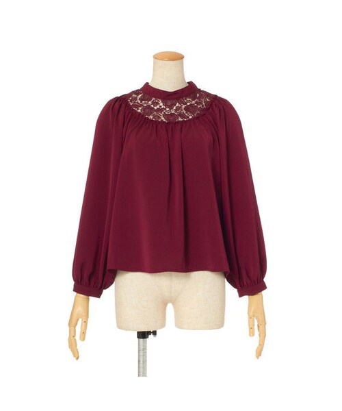 F i.n.t(フィント)の「ローズレースヨークギャザーブラウス/F i.n.t(シャツ/ブラウス・レディース・その他)」の3枚目の写真