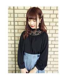 F i.n.t | ローズレースヨークギャザーブラウス/F i.n.t(シャツ/ブラウス)