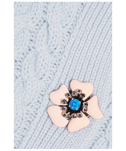 miu miu（ミュウミュウ）の「Miu Miu - Embellished Cable-knit