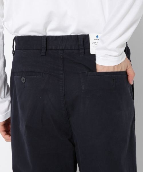 GLOBAL WORK(グローバルワーク)の「ストレッチセイヒンゾメワイドパンツ(パンツ・ベージュ/カーキ/ネイビー)」の12枚目の写真