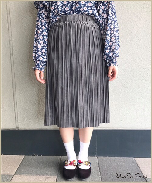 paravion（パラビオン）の「C/別珍スカート（スカート・レディース・ブラック/グレー/レッド/ブラウン・ワンサイズ）」の11枚目の写真