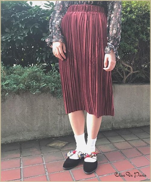 paravion（パラビオン）の「C/別珍スカート（スカート・レディース・ブラック/グレー/レッド/ブラウン・ワンサイズ）」の12枚目の写真