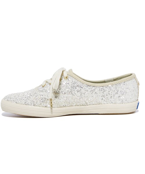 Keds（ケッズ）の「Keds x Kate Spade New York Glitter Sneakers（スニーカー・レディース・White・5/5.5/6/6.5/7/7.5/8/8.5/9/9.5/10/11）」の4枚目の写真