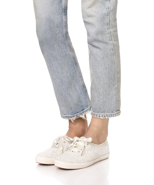 Keds（ケッズ）の「Keds x Kate Spade New York Glitter Sneakers（スニーカー・レディース・White・5/5.5/6/6.5/7/7.5/8/8.5/9/9.5/10/11）」の3枚目の写真