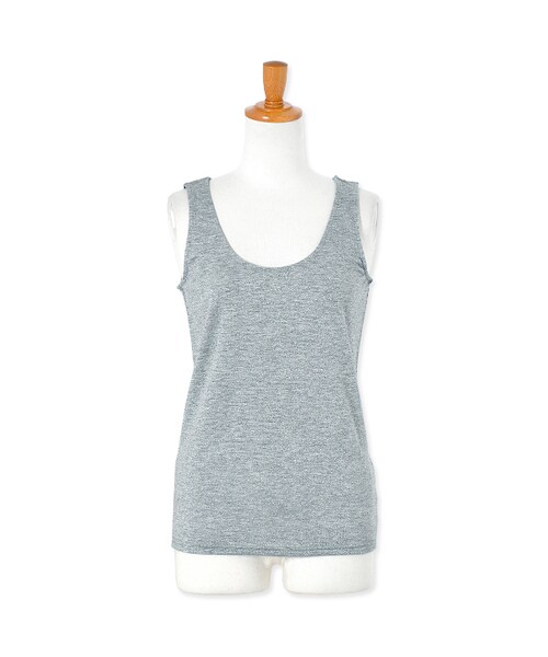 flower（フラワー）の「shiny tank top～シャイニータンク（タンクトップ・レディース・pink/gray/beige・FREE）」の2枚目の写真