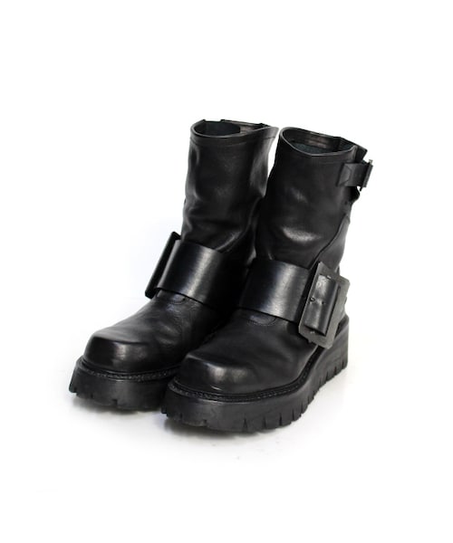 JULIUS(ユリウス)の「ENGINEER BOOTS(ブーツ・レディース・ブラック・BLACK 1)」の1枚目の写真
