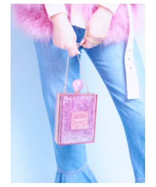 lilLilly（リルリリー）の「[LILICIOUS]パフュームボトルラメバッグ  