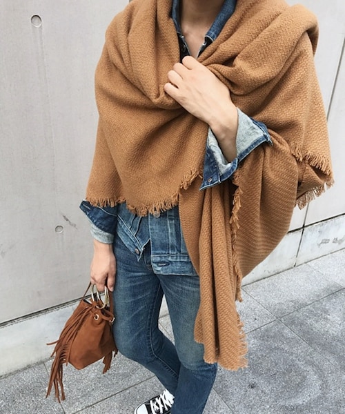 Deuxieme Classe（ドゥーズィエムクラス）の「*ALONPI CASHMERE STOLE