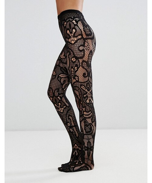 Emilio Cavallini,Emilio Cavallini Emillio Cavallini Graphic Lace Tights -  WEAR