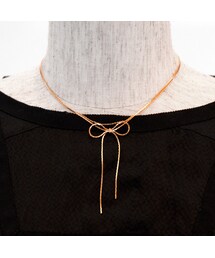 flower | ribbon chain choker～リボン チェーン チョーカー(ネックレス)