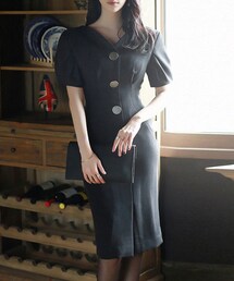 DINT | ディオンピンタックスリーブワンピース(ワンピース)