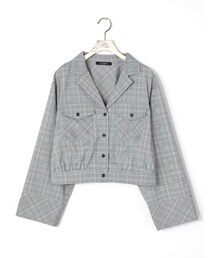 w closet | チェック開襟シャツ(トップス)