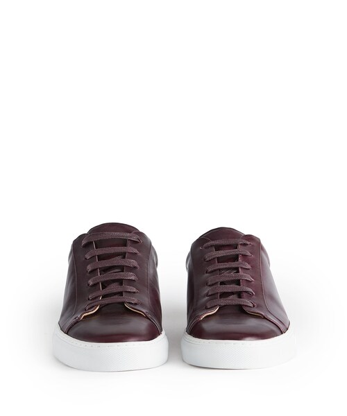 REISS（リース）の「Darren Bordeaux Leather Sneakers（シューズ・メンズ・Bordeaux）」の3枚目の写真