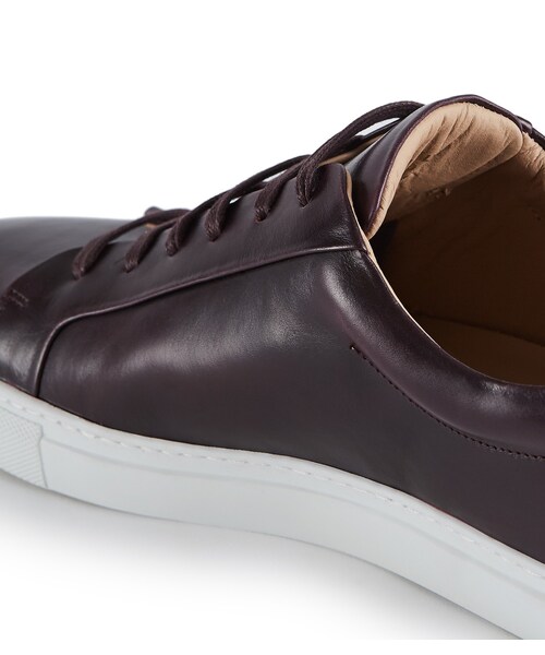 REISS（リース）の「Darren Bordeaux Leather Sneakers（シューズ・メンズ・Bordeaux）」の5枚目の写真