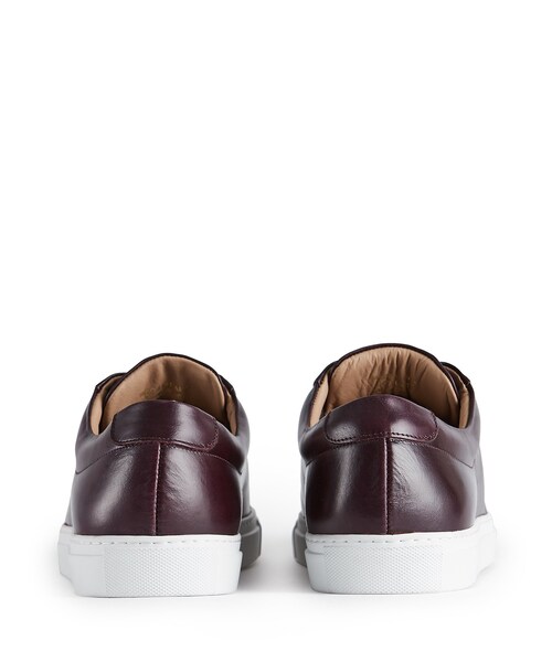 REISS（リース）の「Darren Bordeaux Leather Sneakers（シューズ・メンズ・Bordeaux）」の4枚目の写真