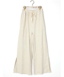 w closet | スリット入りリブパンツ(パンツ)