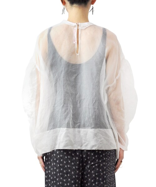 水金地火木土天冥海(スイキンチカモクドテンメイカイ)の「TOWAVASE |Silk Nighty Blouse/White(その他・other・Free)」の3枚目の写真