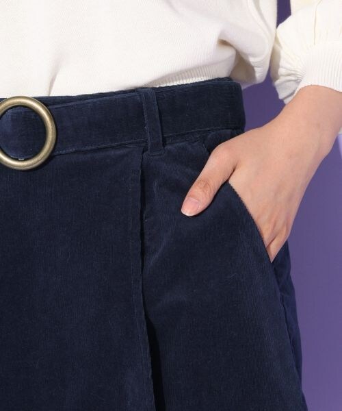 Heather（ヘザー）の「コーデュロイラップスカート（スカート・ブラウン/ネイビー/ライラック）」の10枚目の写真