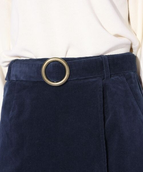 Heather（ヘザー）の「コーデュロイラップスカート（スカート・ブラウン/ネイビー/ライラック）」の9枚目の写真