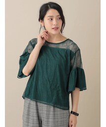 Green　Parks | sugar spoon・レーシー7分袖プルオーバー(トップス)