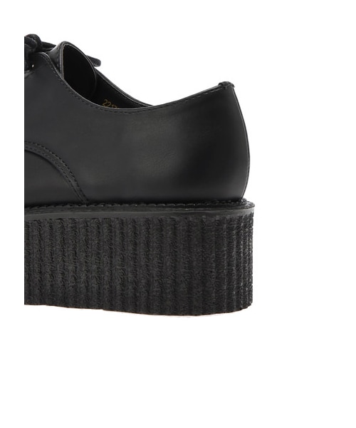 E hyphen world gallery（イーハイフンワールドギャラリー）の「厚底レースアップシューズ（シューズ・ブラック/ボルドー・S/M/L）」の6枚目の写真