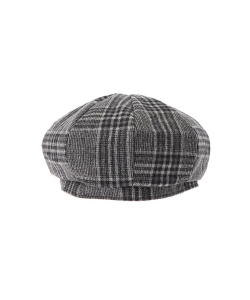 E hyphen world gallery（イーハイフンワールドギャラリー）の「チェックベレー（帽子・ブラック/レッド/ブラウン・F）」の2枚目の写真