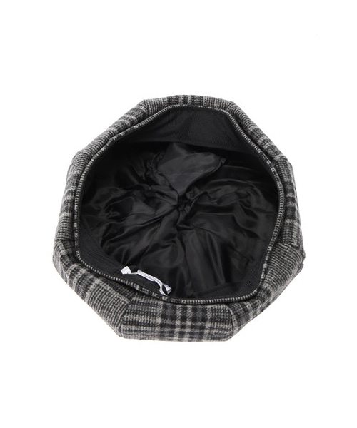 E hyphen world gallery（イーハイフンワールドギャラリー）の「チェックベレー（帽子・ブラック/レッド/ブラウン・F）」の5枚目の写真