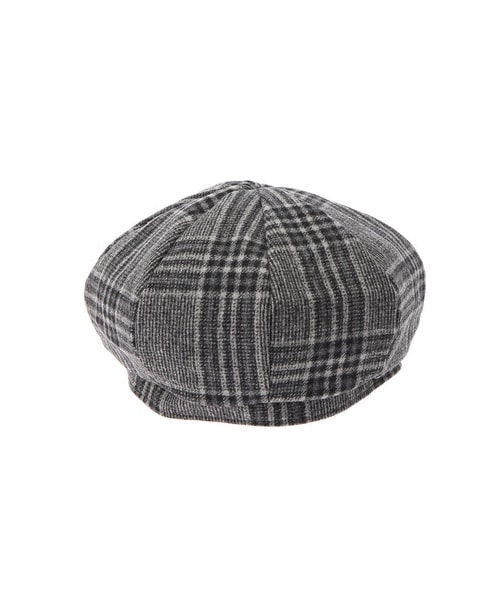 E hyphen world gallery（イーハイフンワールドギャラリー）の「チェックベレー（帽子・ブラック/レッド/ブラウン・F）」の6枚目の写真