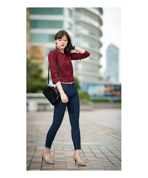 CHEER CLOSET（チアクローゼット）の「【プチプラのあや】ハーフムーンショルダーバッグ（ショルダーバッグ・レディース・ブラック/ブラウン/ワイン・F）」の7枚目の写真