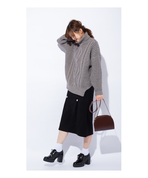 CHEER CLOSET（チアクローゼット）の「【プチプラのあや】ハーフムーンショルダーバッグ（ショルダーバッグ・レディース・ブラック/ブラウン/ワイン・F）」の3枚目の写真