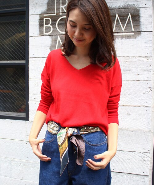 FRAMeWORK（フレームワーク）の「≪予約≫14GG Vネックプルオーバー  