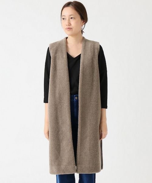 SLOBE IENA（スローブイエナ）の「《予約》パイルボアロングジレ