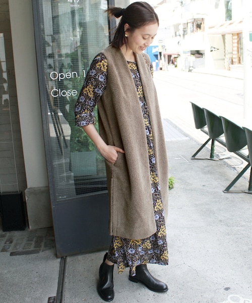 SLOBE IENA（スローブイエナ）の「《予約》パイルボアロングジレ