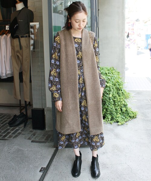 SLOBE IENA（スローブイエナ）の「《予約》パイルボアロングジレ